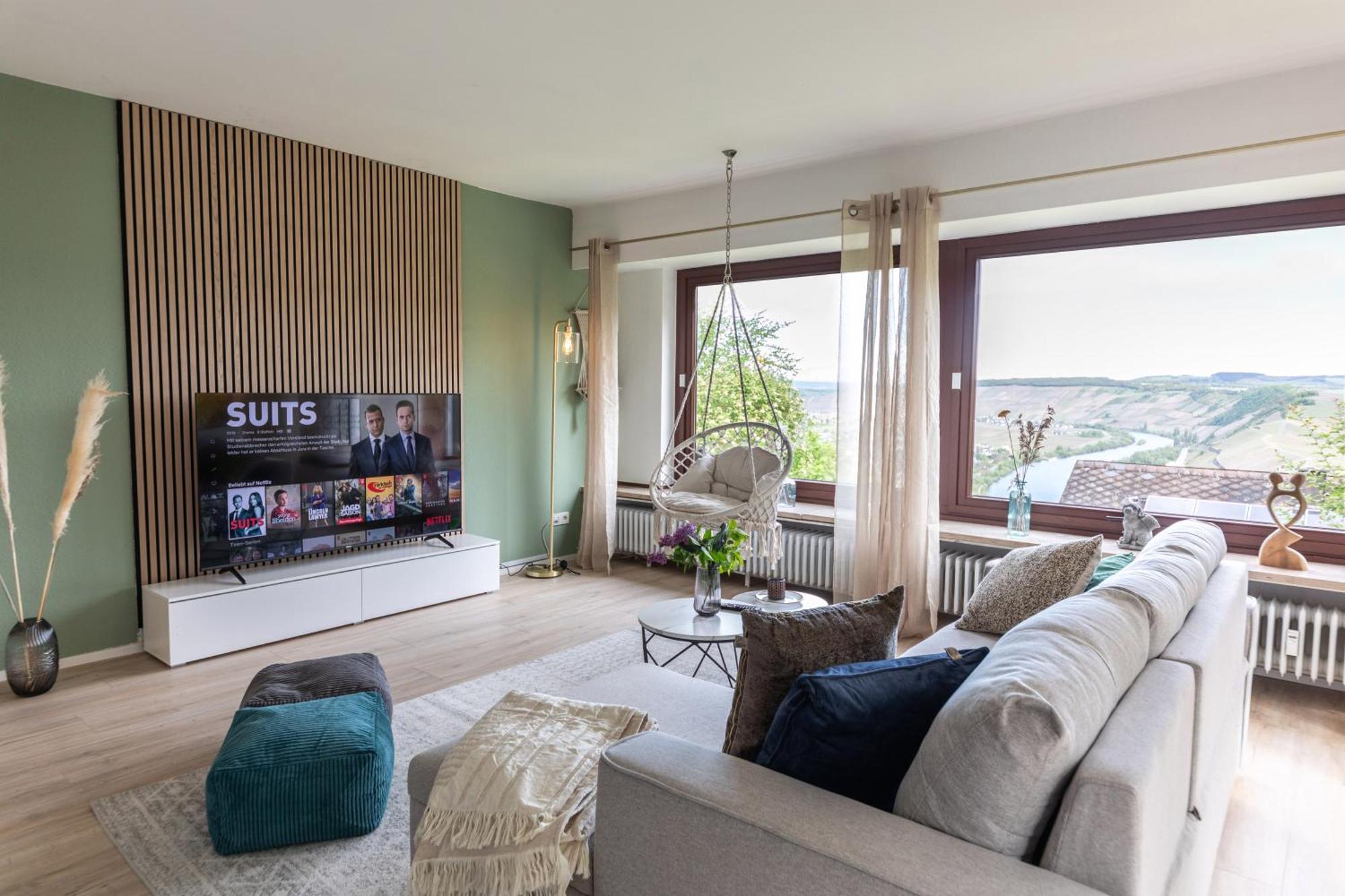 Cozy II Luxurioes Moselview Terrasse Garten Netflix 雷温 外观 照片